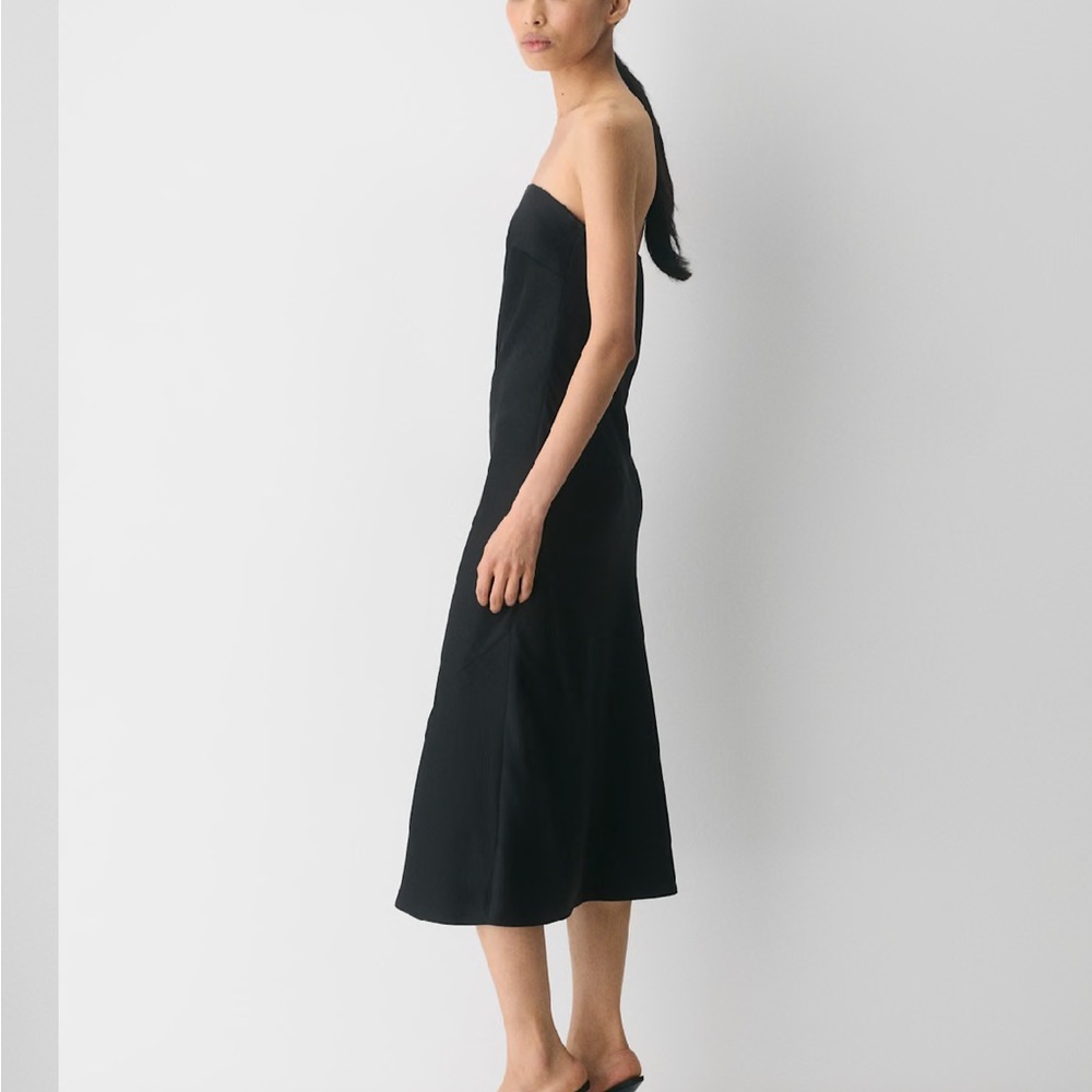 Aritzia TEN strapless satin midi dress NEW - Picture 3 of 9